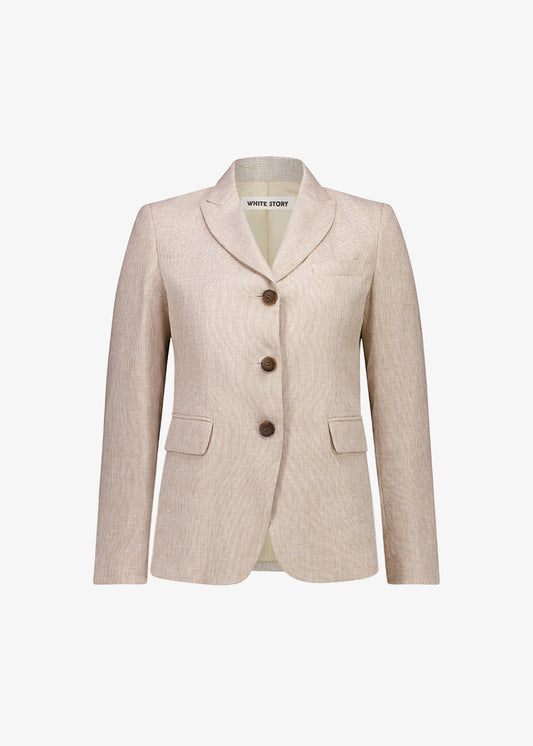 Viktor Blazer Caramel Houndstooth