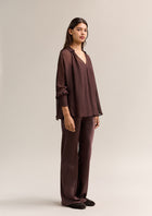 Chantelle Blouse Bitter Chocolate