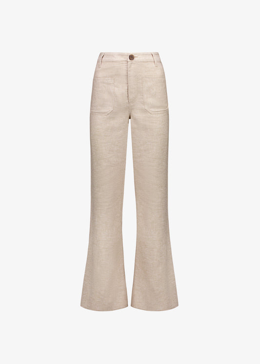 Carmen Trouser Caramel Houndstooth
