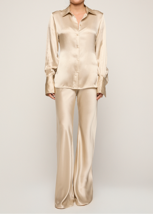 Tori Silk Pant Champagne