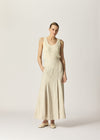 Augustina Skirt Jute Herringbone
