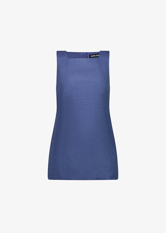 Nova Tunic Blue Houndstooth