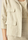 Samson Jacket Jute Herringbone