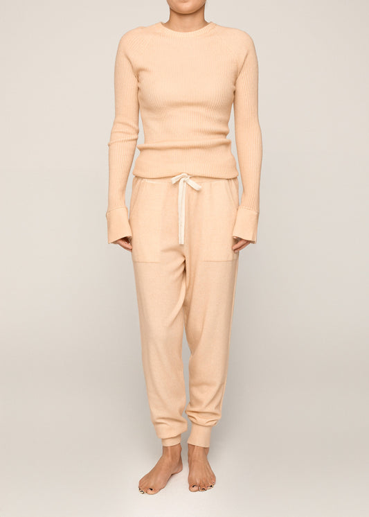 Tarryn Knit Top Biscuit