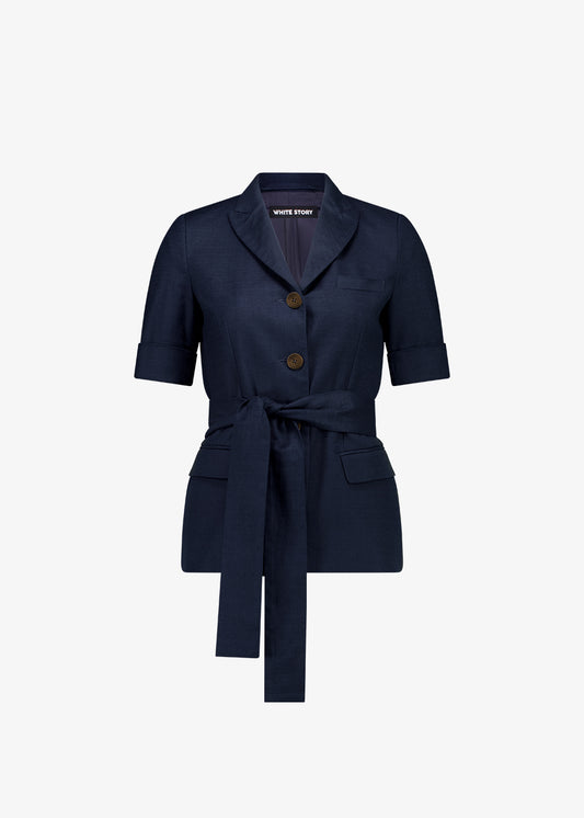 Viktor Short Sleeve Blazer Navy