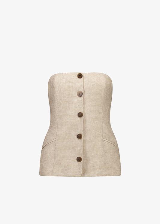 Stella Vest Caramel Houndstooth