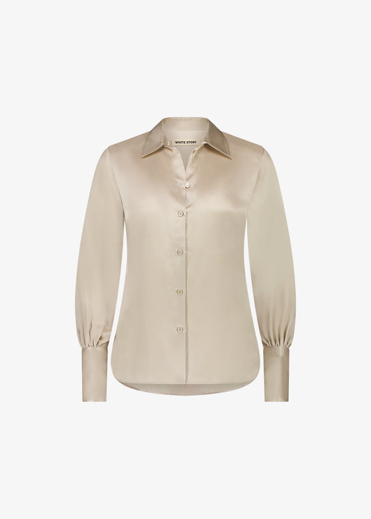 Tori Silk Shirt Champagne