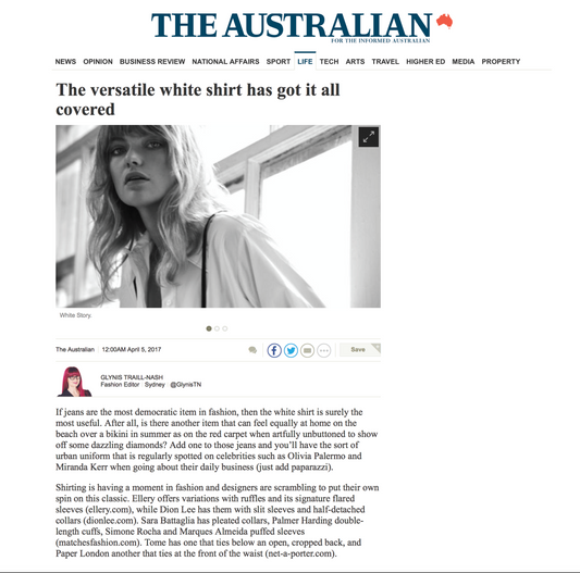 The Australian // The Versatile White Shirt