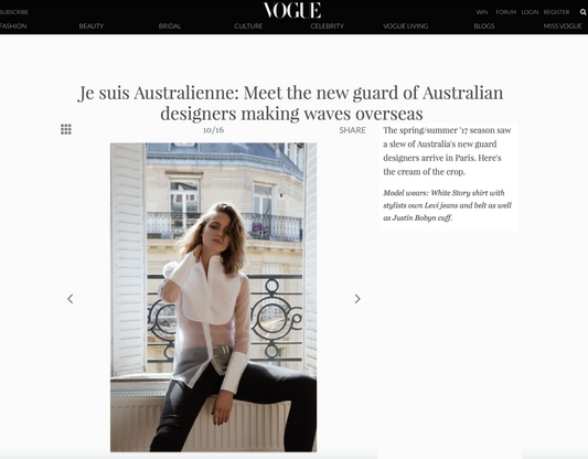 Vogue Online//Je suis Australienne