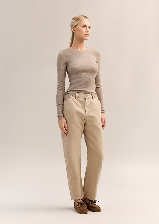 Basel Knit Top Mink Marle