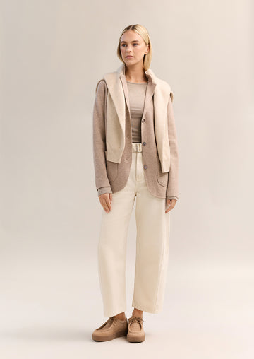 Elsa Knit Blazer Hazelnut Marle