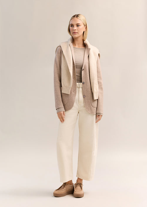 Elsa Knit Blazer Hazelnut Marle