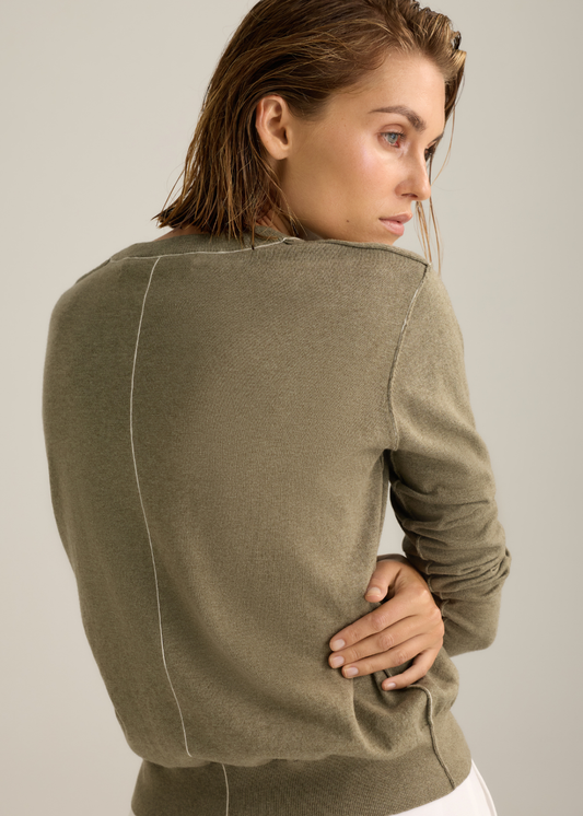 Gabriella Knit Top Khaki