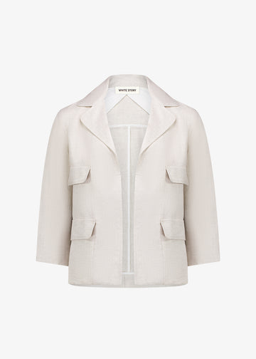 Samson Jacket Jute Herringbone