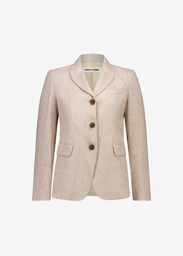 Viktor Blazer Caramel Houndstooth