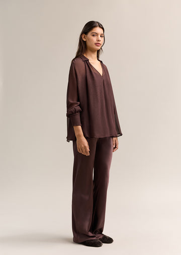 Chantelle Blouse Bitter Chocolate