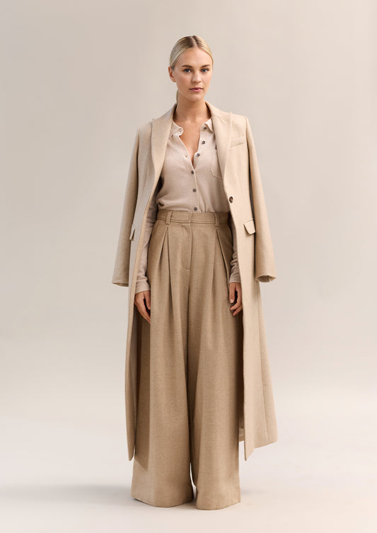 Dene Knit Shirt Sand Marle