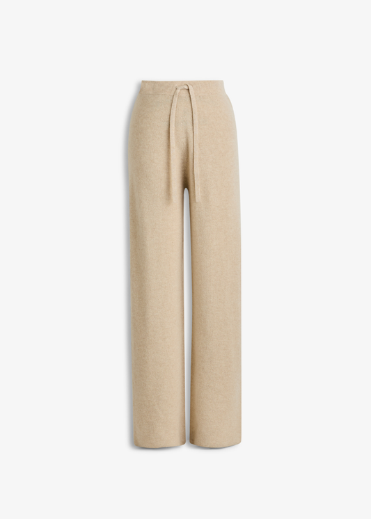 Aurora Rib Knit Pant Oat Marle