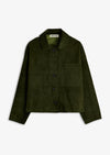 Gemma Suede Coat Forest Green