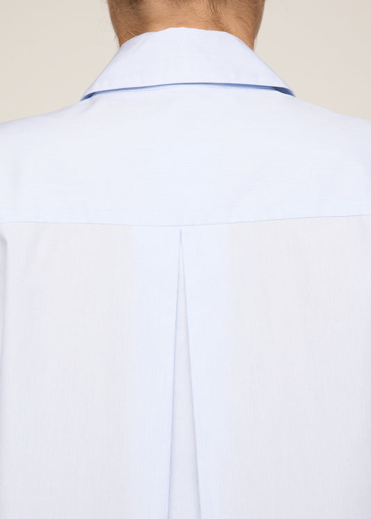 Francesca Dress Powder Blue Stripe