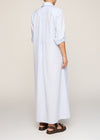 Francesca Dress Powder Blue Stripe
