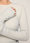 Tarryn Knit Top Powder Blue