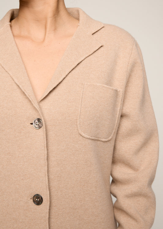 Elsa Knit Blazer Biscuit