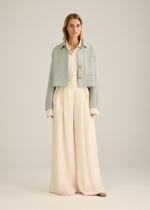 Gemma Cropped Jacket Seafoam