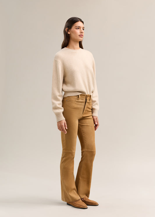 Jo Suede Pant Tobacco