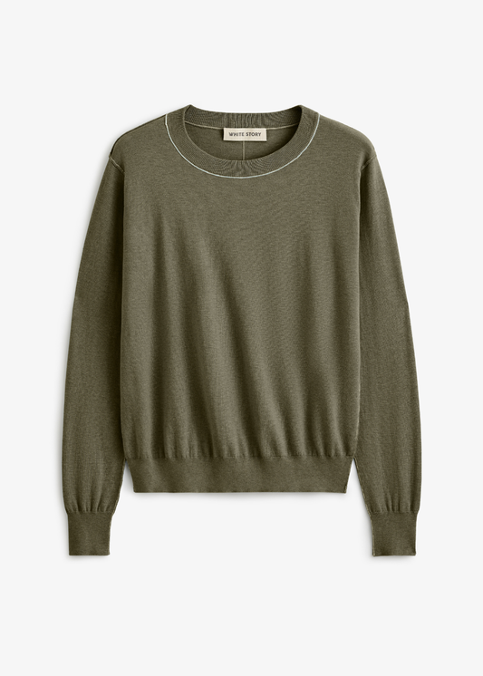 Gabriella Knit Top Khaki