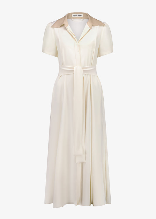 Franci Dress Clotted Cream