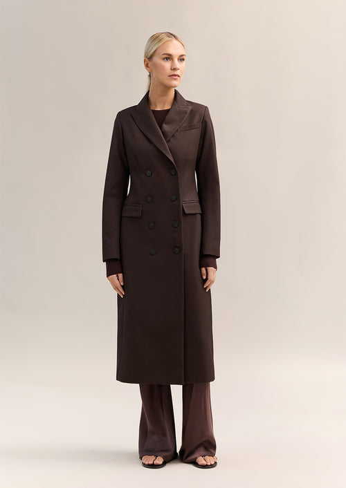 Milanese Coat Bitter Chocolate