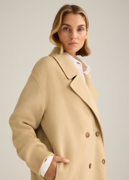 Faye DB Wool Coat Beige