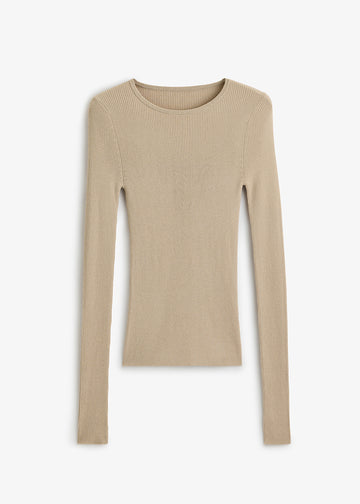 Basel Knit Top Beige