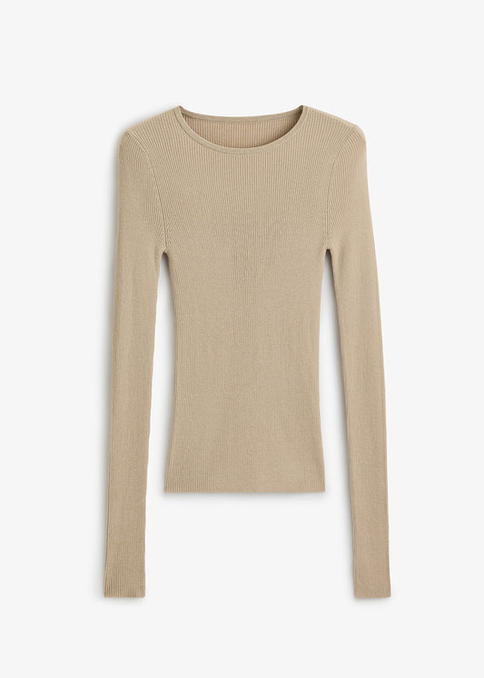 Basel Knit Top Beige