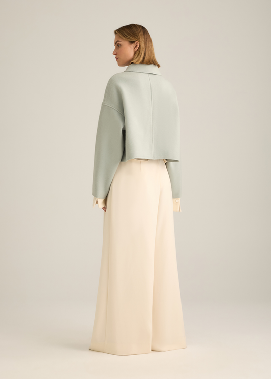 Gemma Cropped Jacket Seafoam