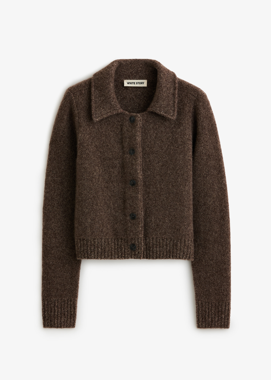 Sarah Cardigan Cocoa Marle