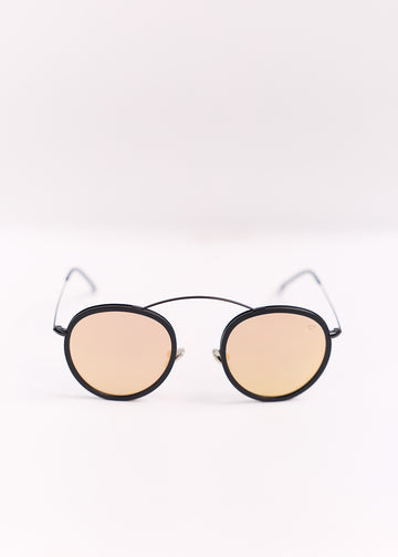 SPEKTRE Sunglasses Metro Flat Black/Pink Mirror