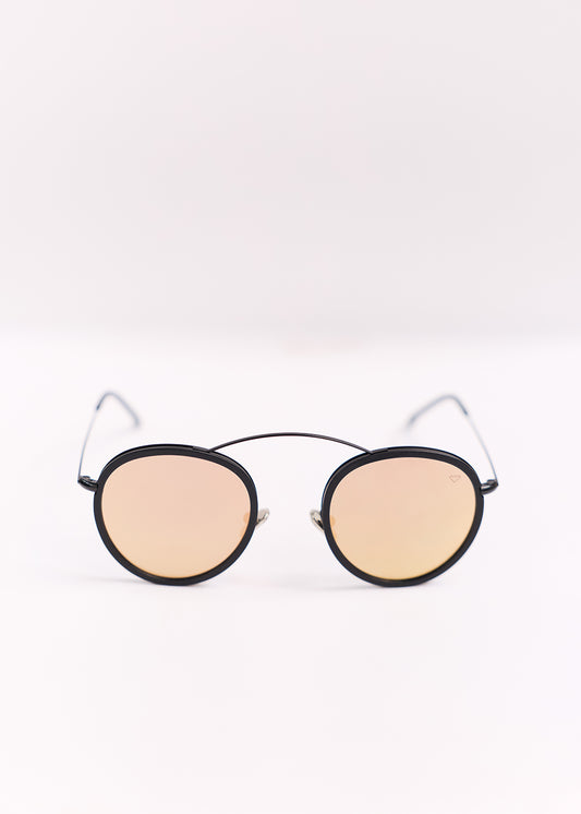 SPEKTRE Sunglasses Metro Flat Black/Pink Mirror