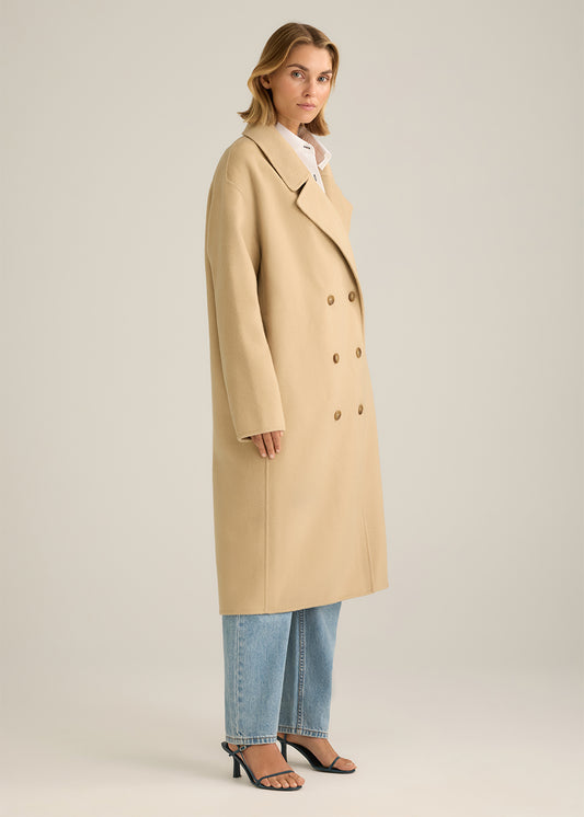 Faye DB Wool Coat Beige