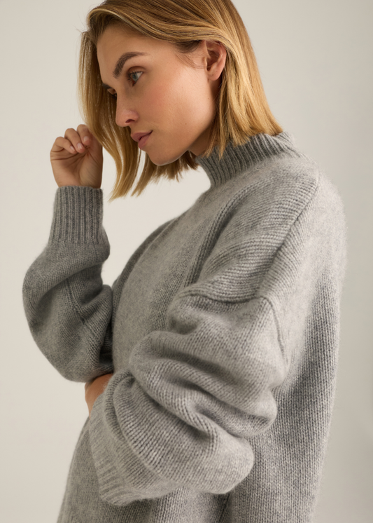 Arctic Cashmere Knit Charcoal Marle