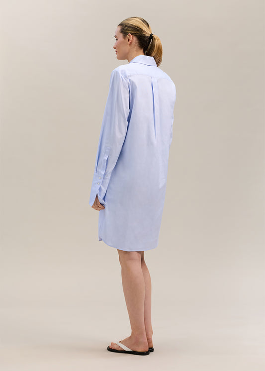 Theo Shirt Dress Oxford Blue