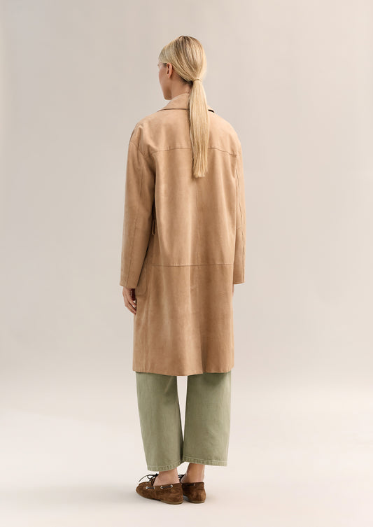 Jo Suede Long Jacket