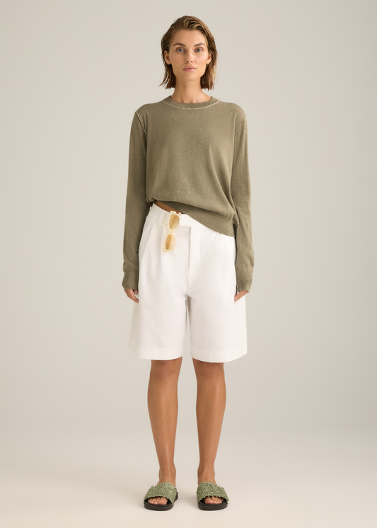 Gabriella Knit Top Khaki