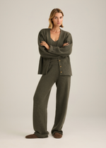 Aurora Rib Cardigan Sage Marle