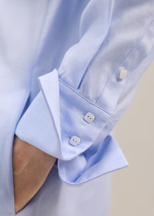 Theo Shirt Dress Oxford Blue