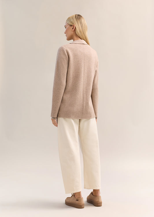 Elsa Knit Blazer Hazelnut Marle