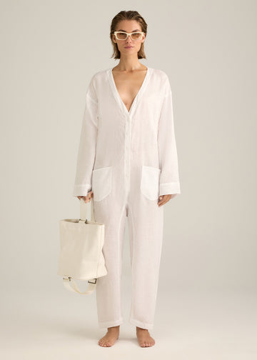 Selene Jumpsuit White