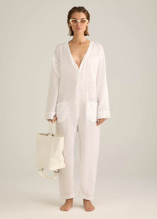 Selene Jumpsuit White