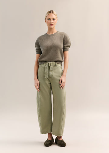 Dover Short Sleeve Knit Khaki Marle